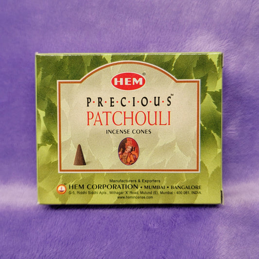 Precious Patchouli Incense Cones (10)