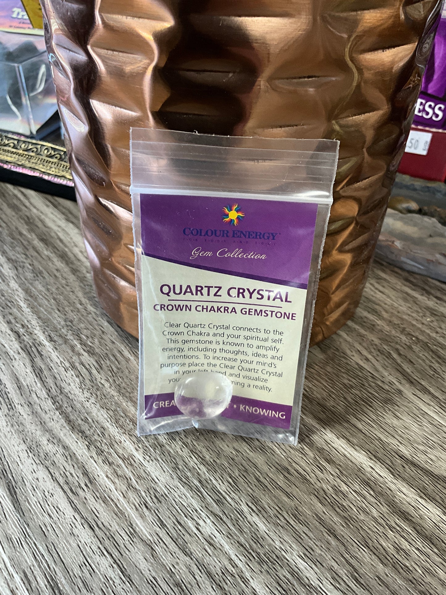 Quartz Crystal Crown Chakra Gemstone