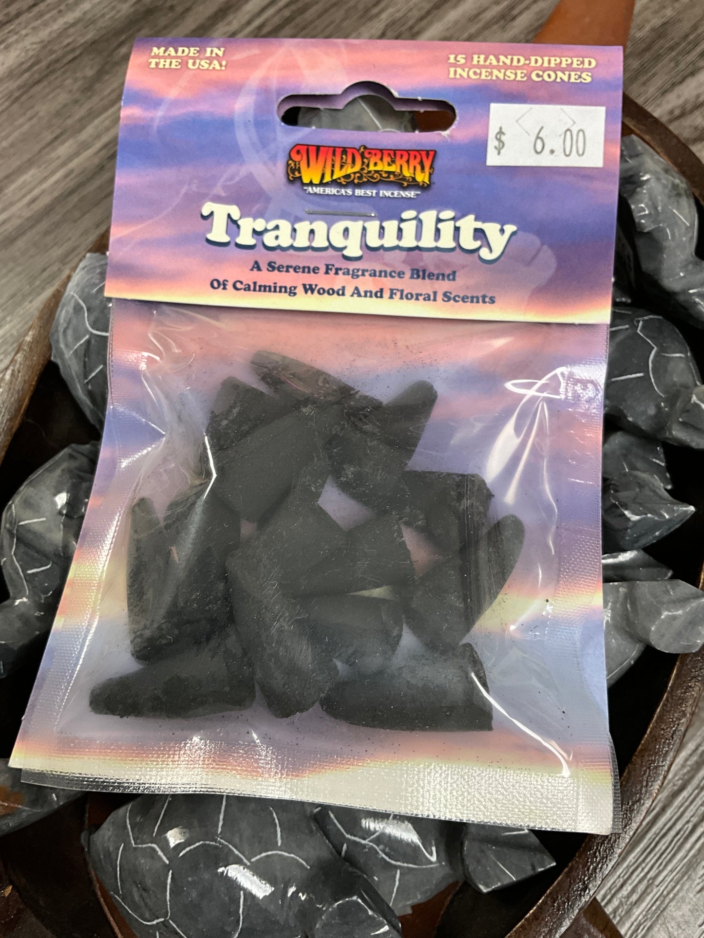 Tranquility Incense Cones (Wild Berry Brand)