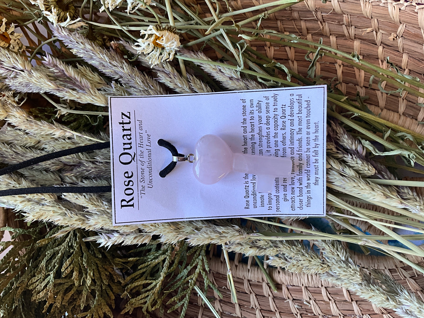Rose Quartz- Key Necklace