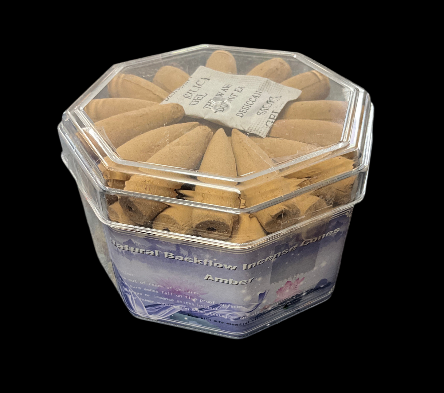 Kheops International Natural Backflow Incense Cones - Amber