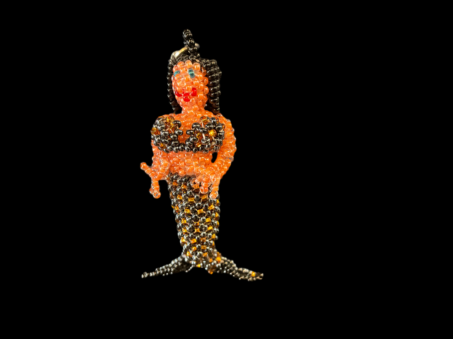 Beaded Mermaid Keychain