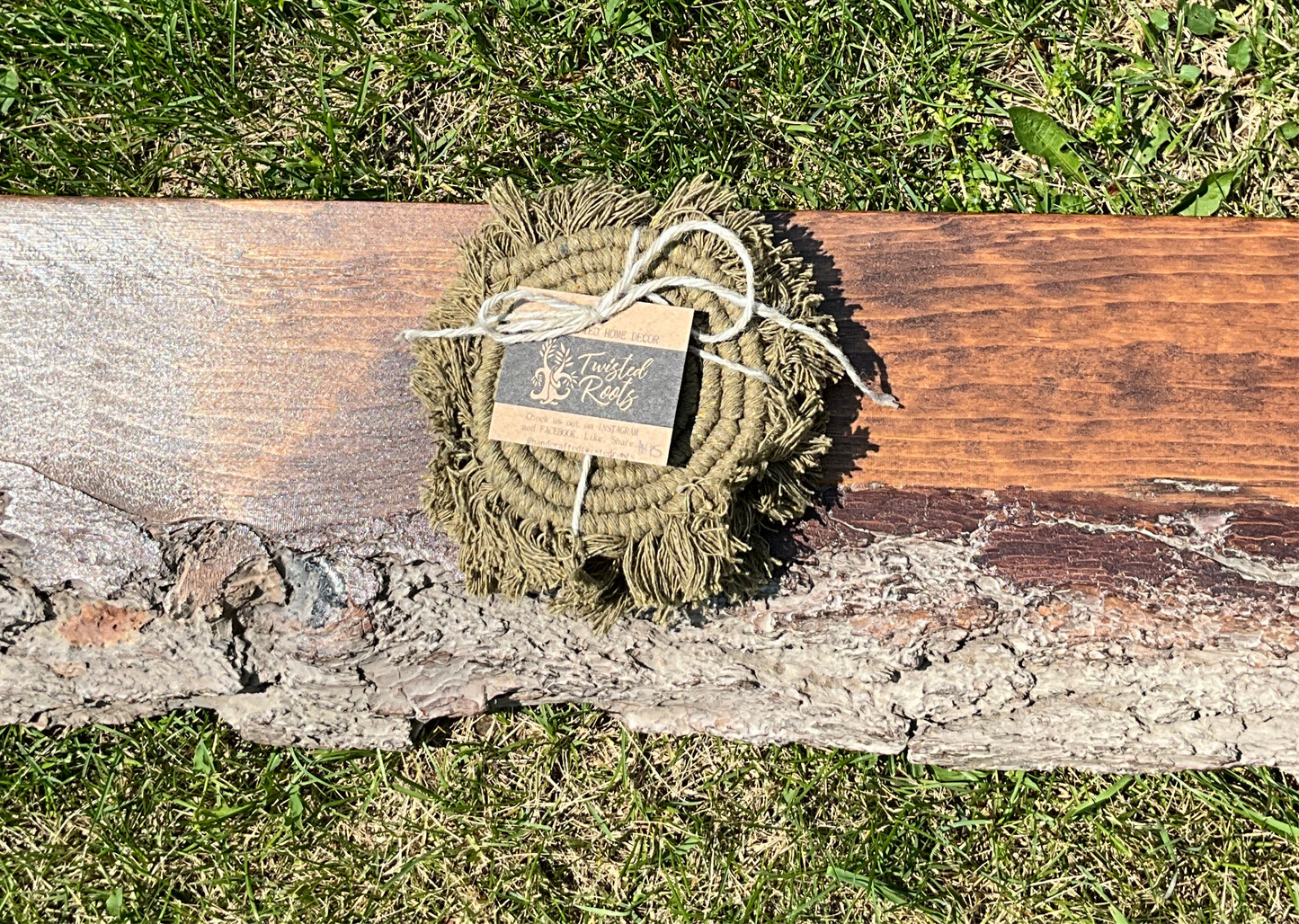 Large Coasters - Handcrafted Twisted Roots