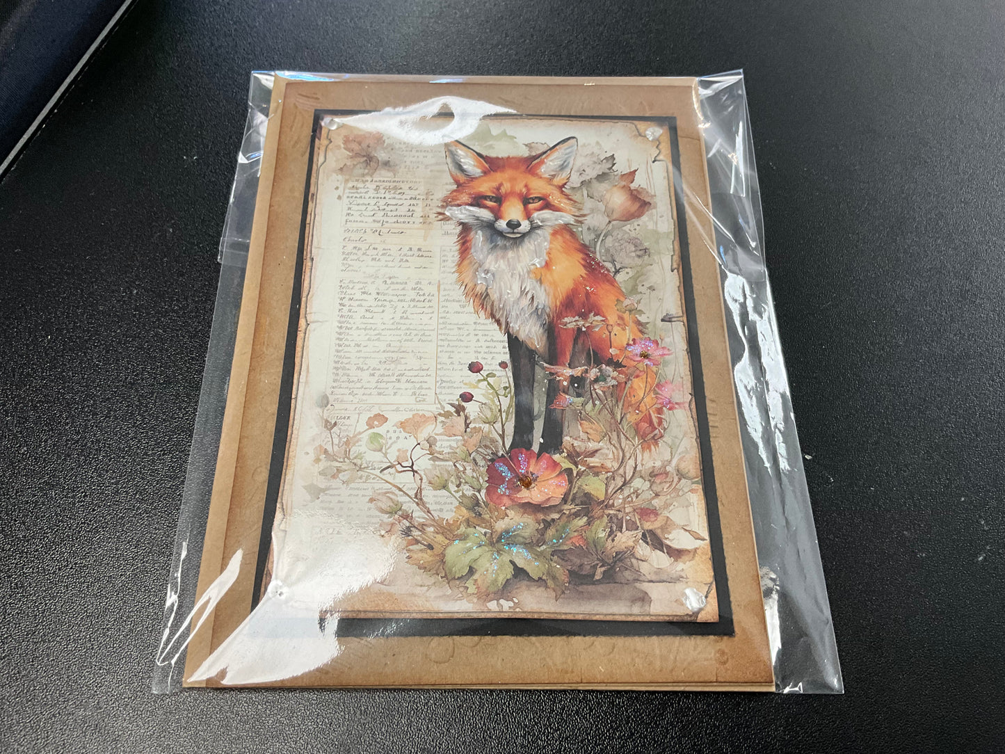 Fox greeting card