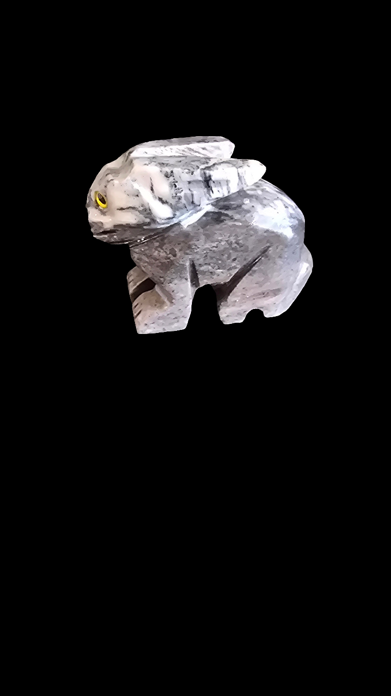 Dolomite Carved Spirit Animal - Rabbit
