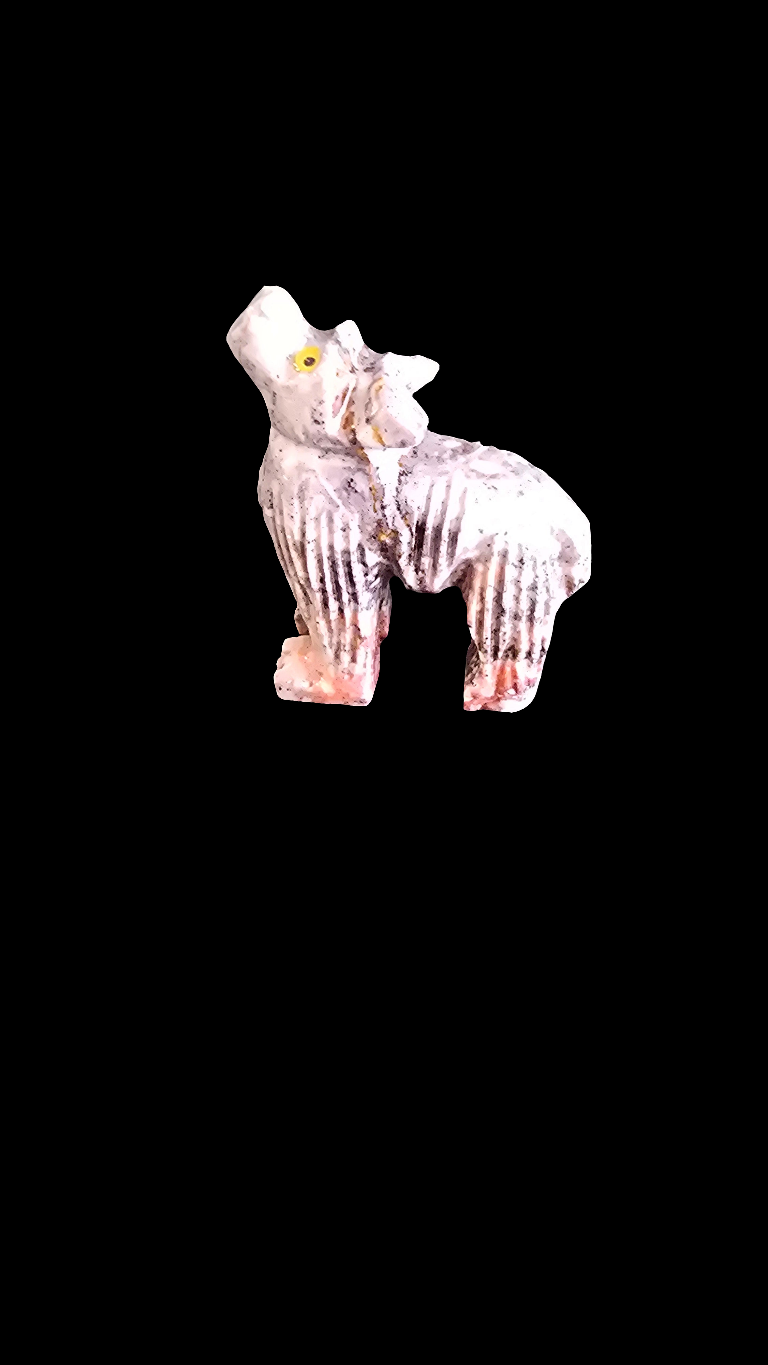 Stone Carved Spirit Animal - Wolf