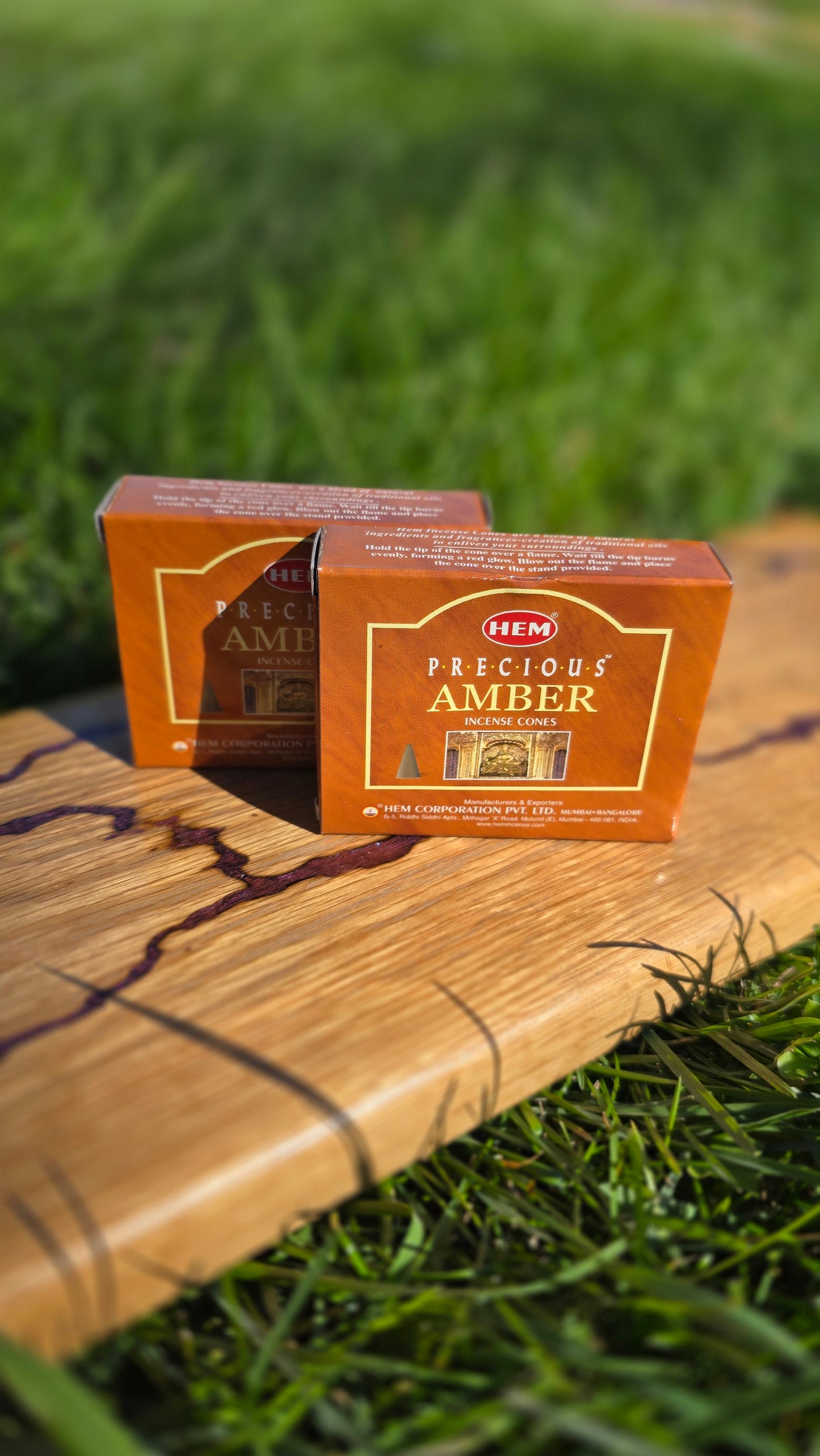 Precious Amber Incense Cones