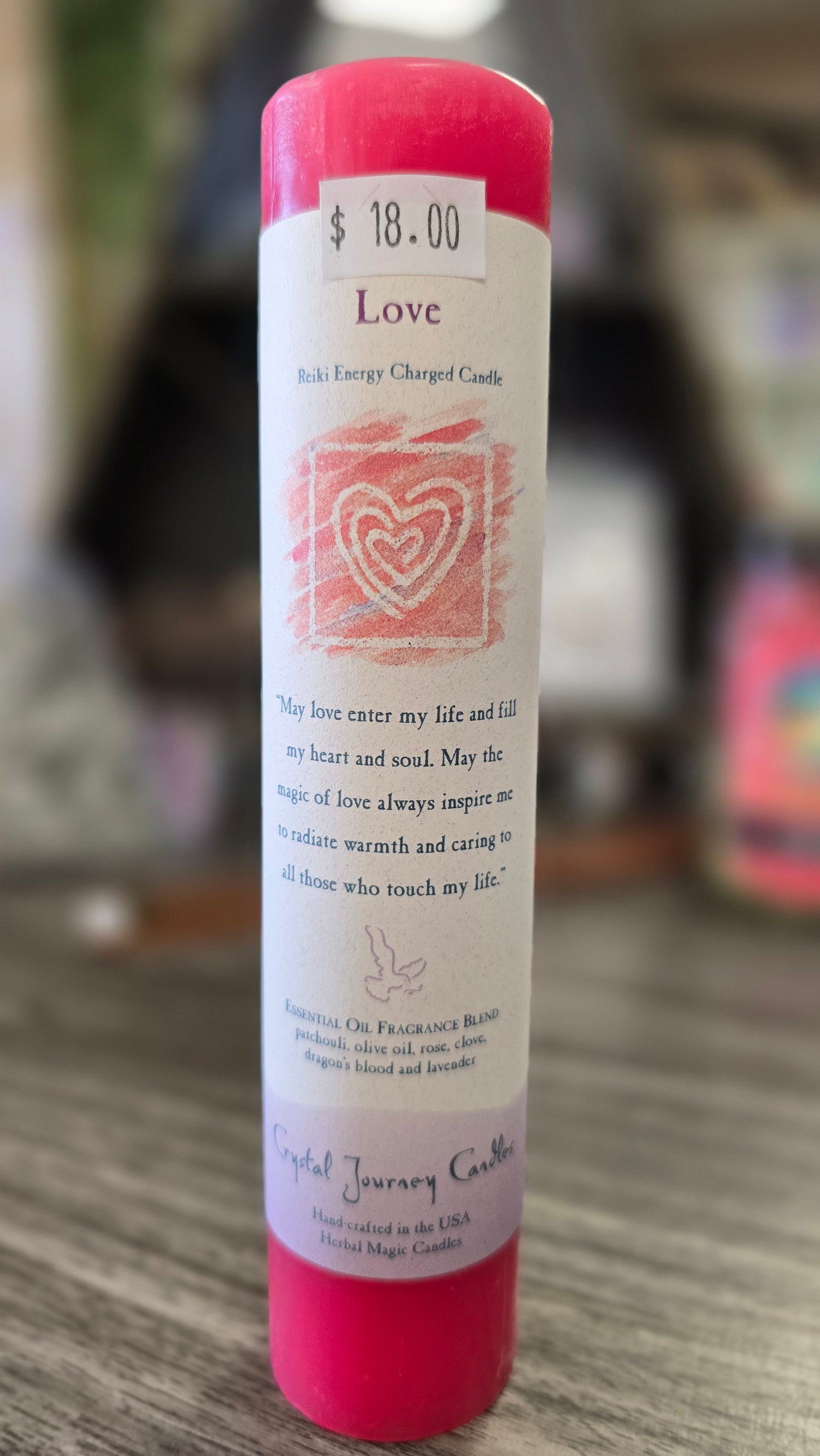 Reiki Charged Candle- Love