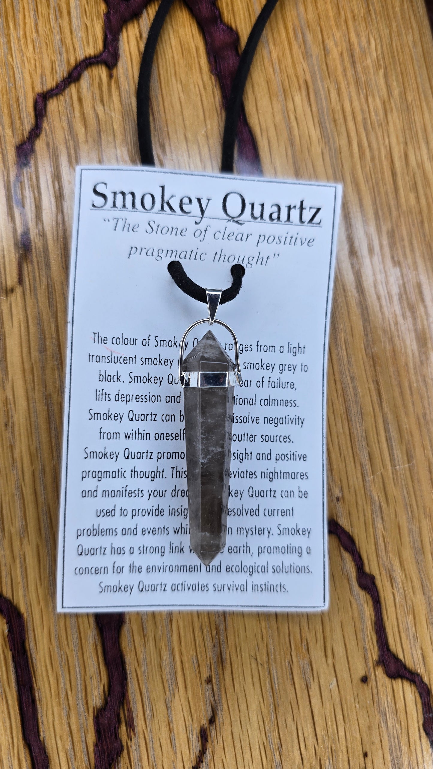 Smokey Quartz Point Pendant