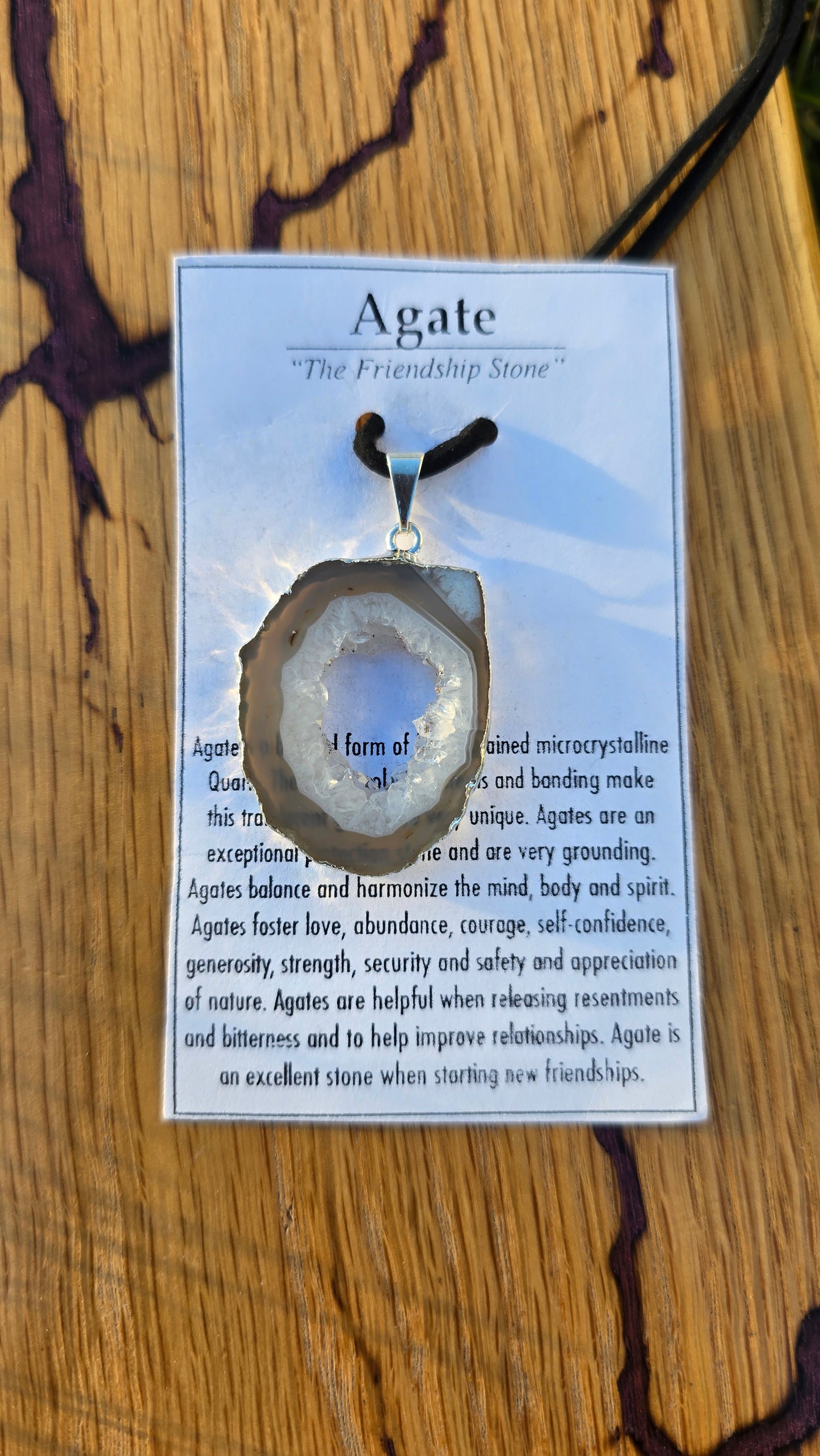 Agate- Necklace large