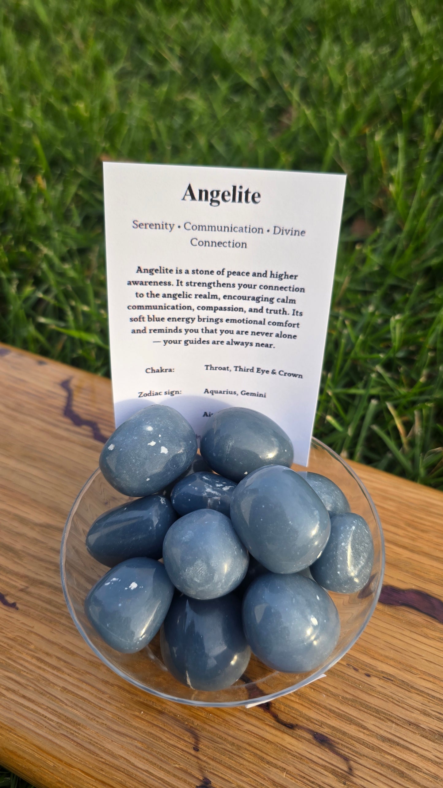 Angelite Tumbled Stone