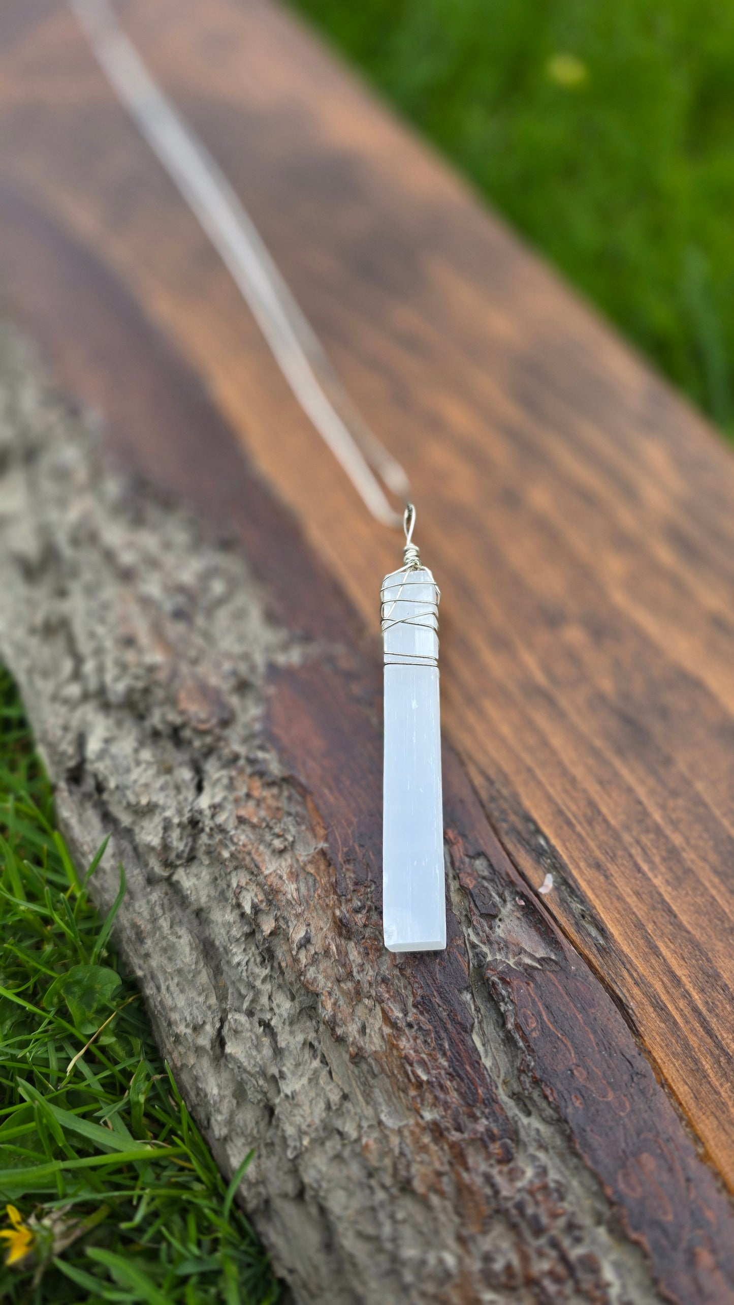 Selenite Wrapped Necklace