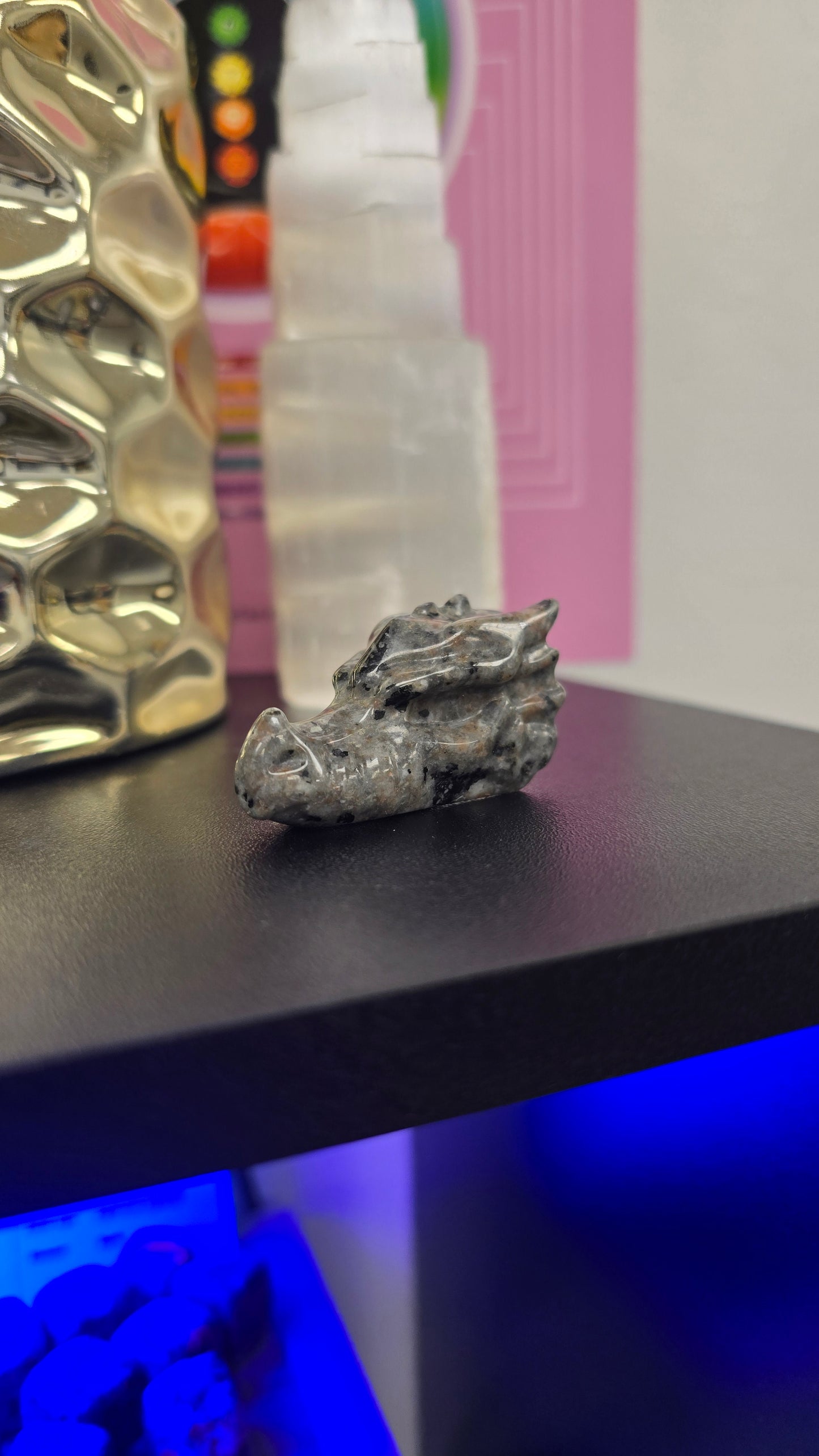 Yooperlite Dragon Head - 2"