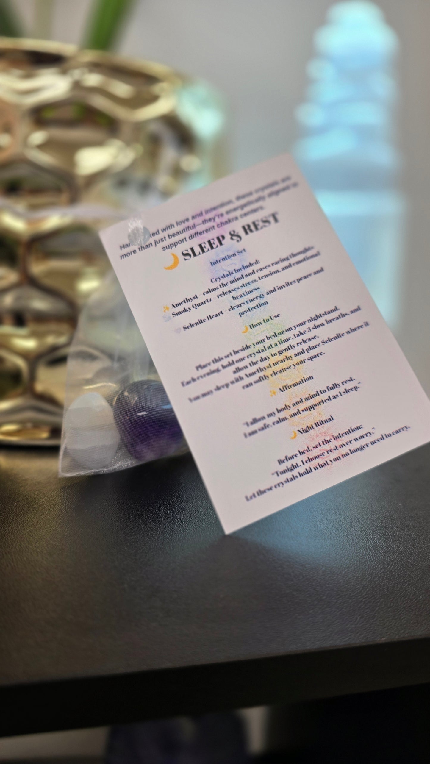 Sleep & Rest Intention Crystal Set