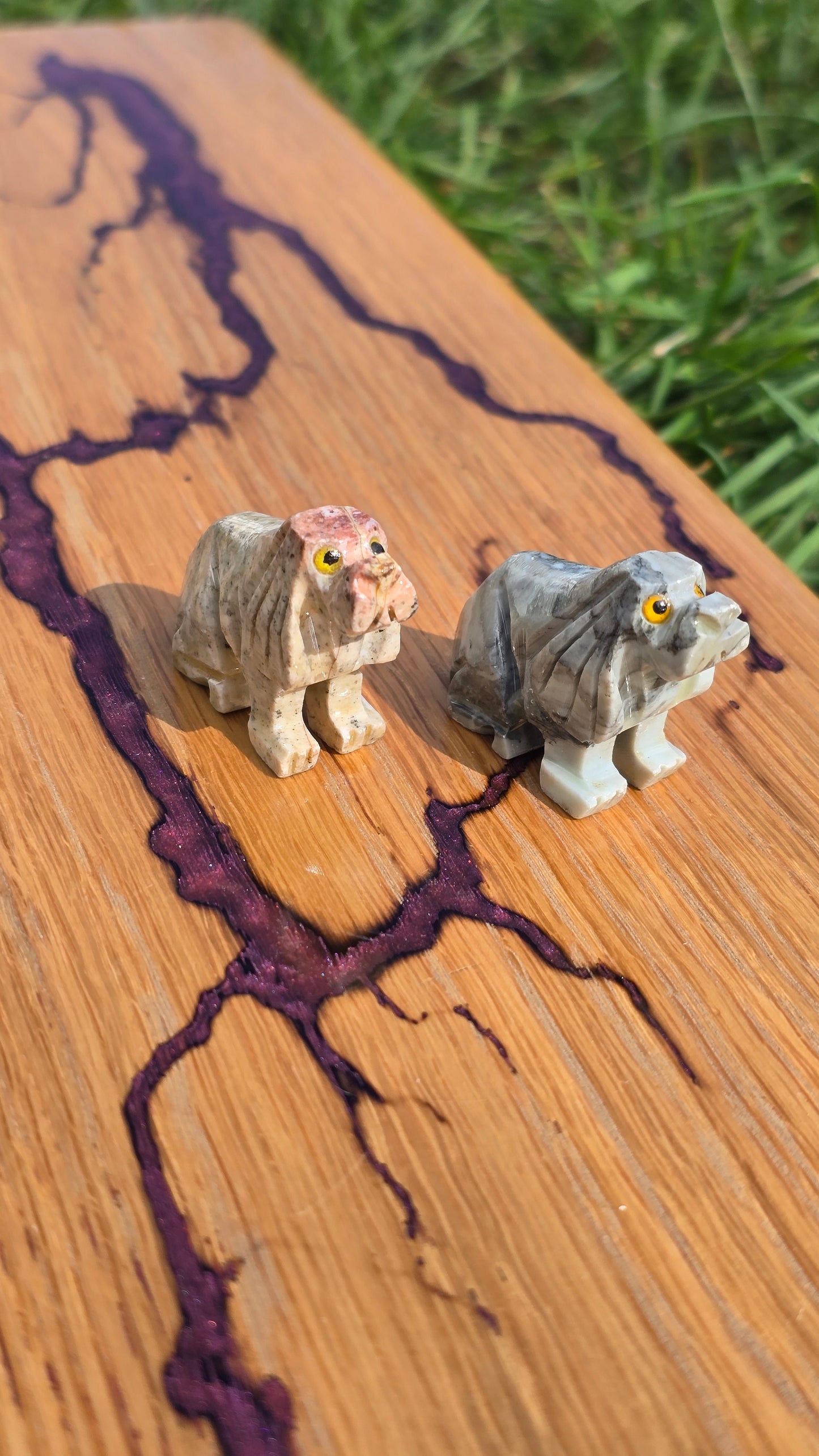 Dolomite Carved Spirit Animal - Dog