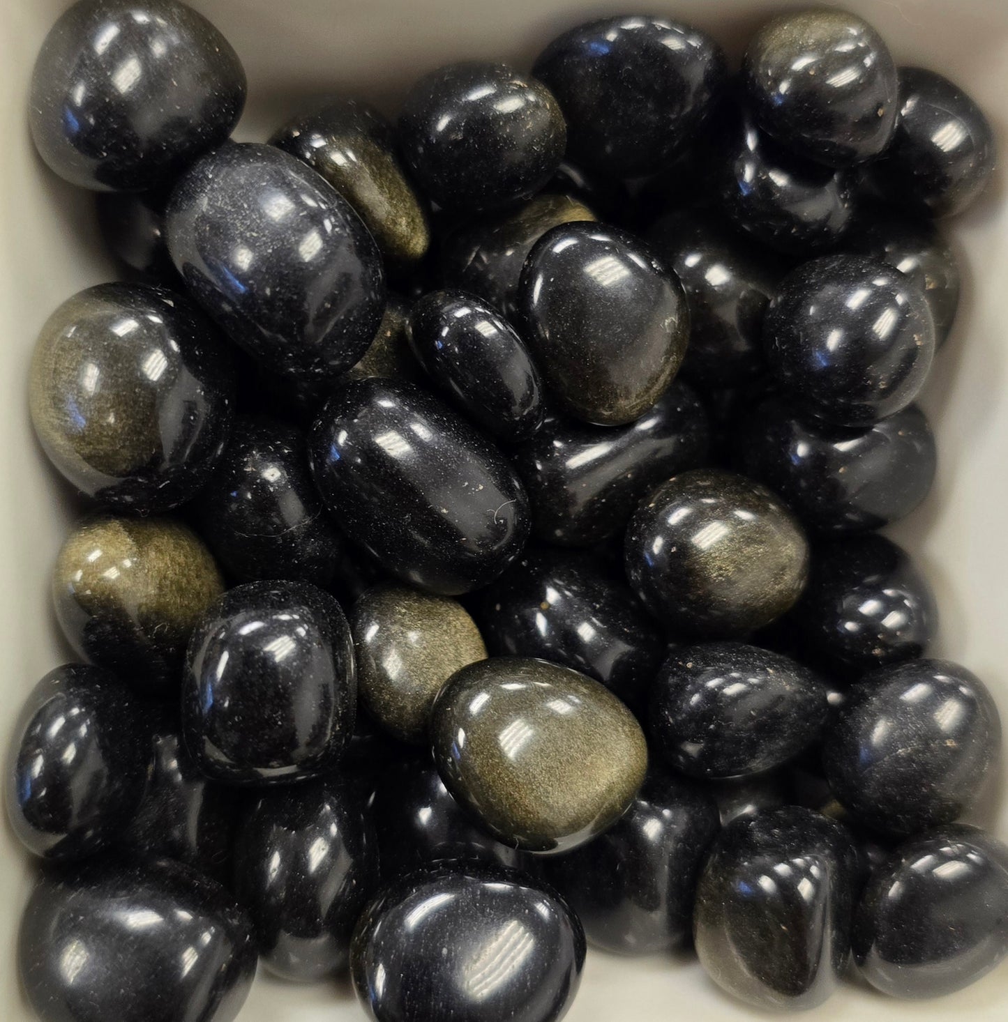Gold Sheen Obsidian Tumbled