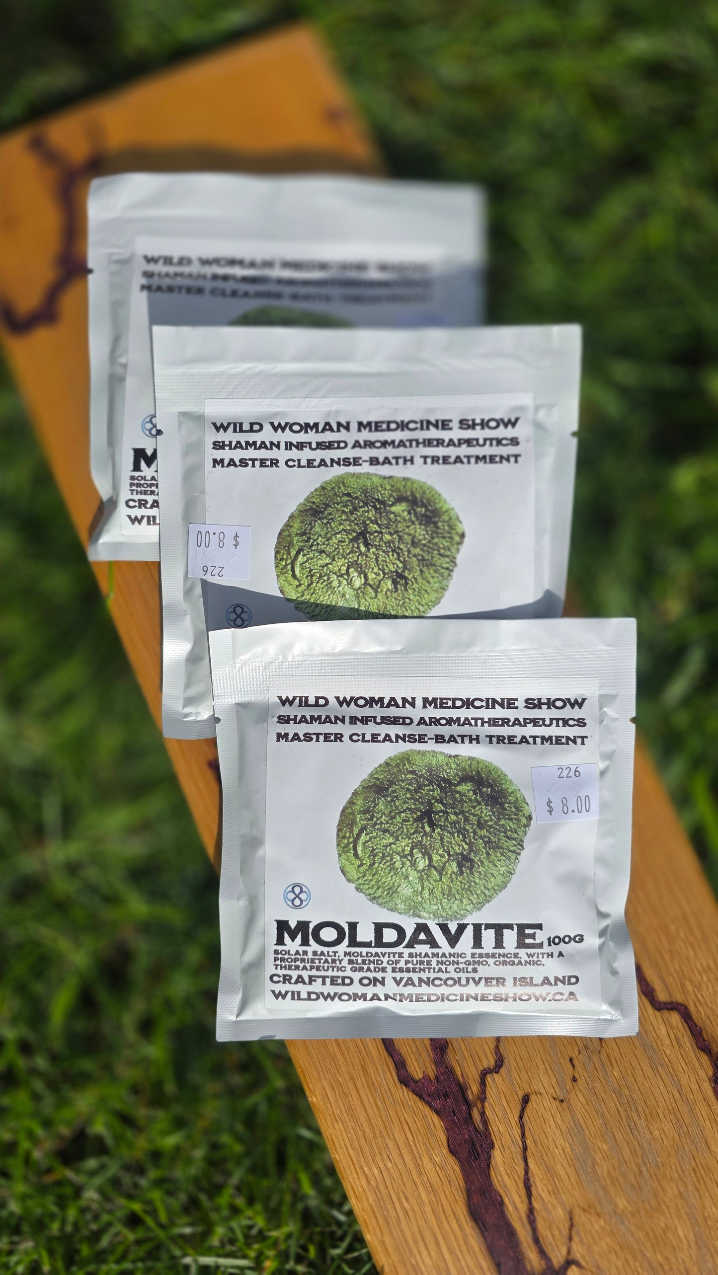 Moldavite Bath Salts by Wild Woman Medicine Show