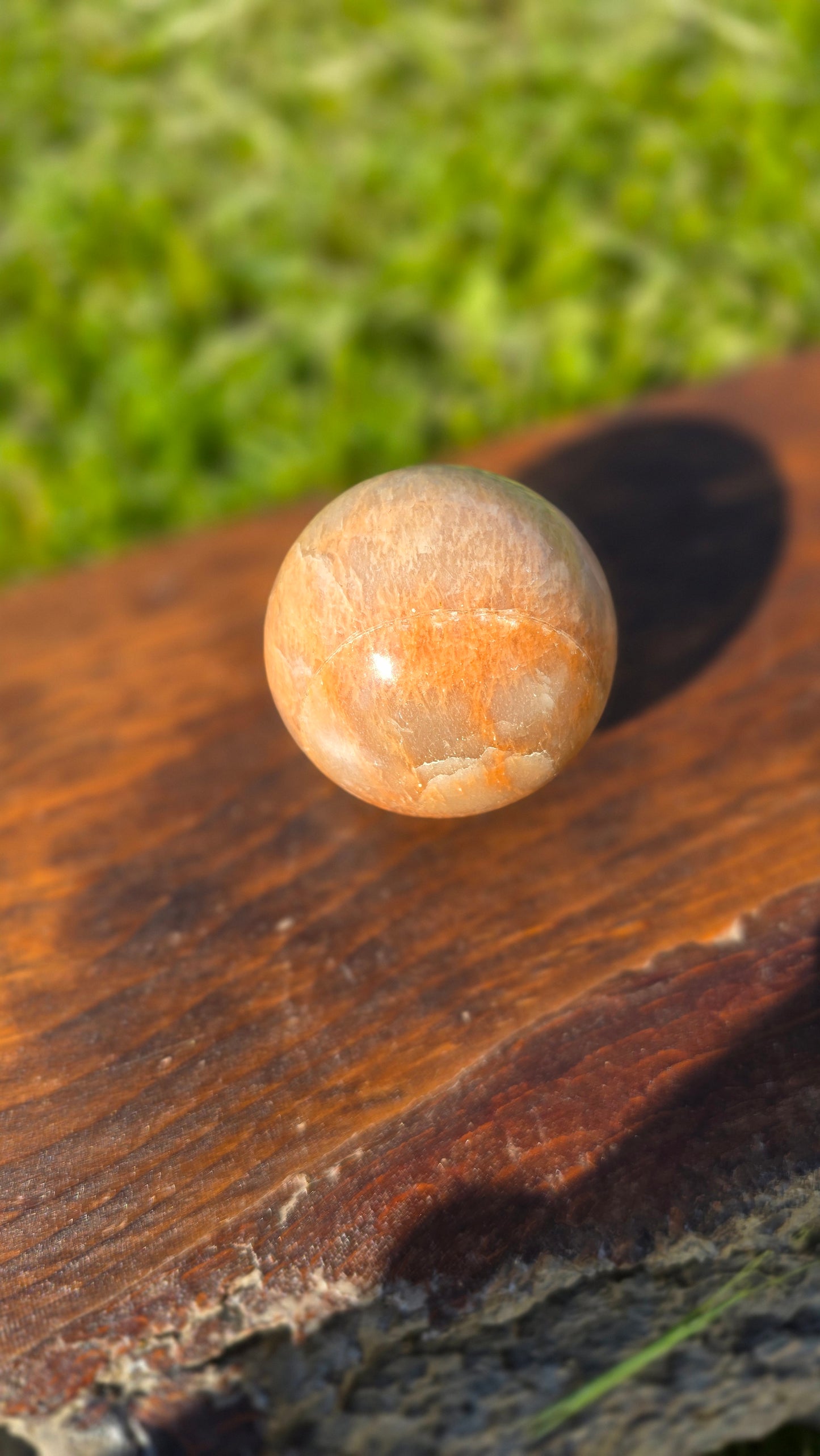Peach Moonstone Sphere