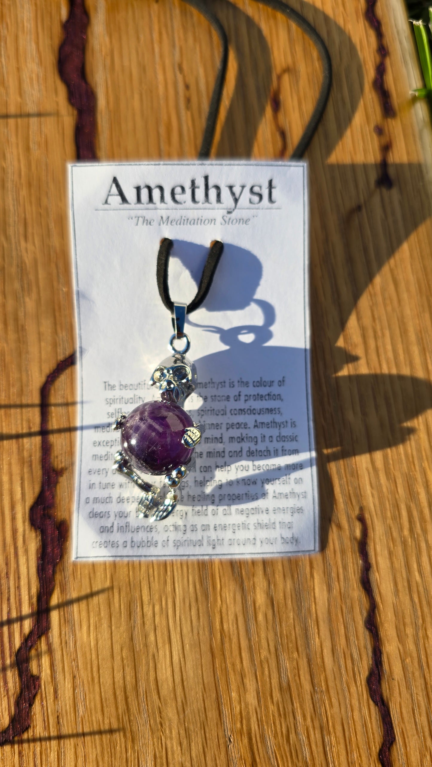 Amethyst Skeleton Necklace