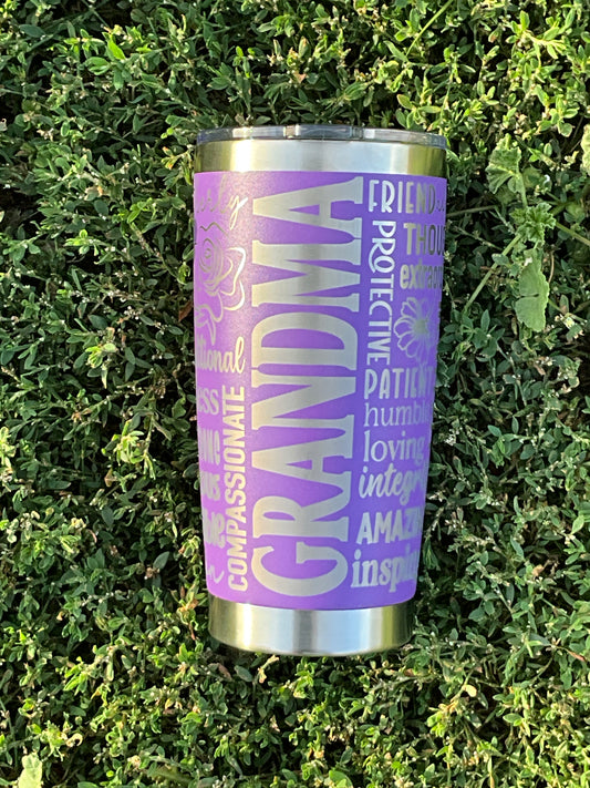 Grandma 20oz Purple Tumbler - My Little Workbench
