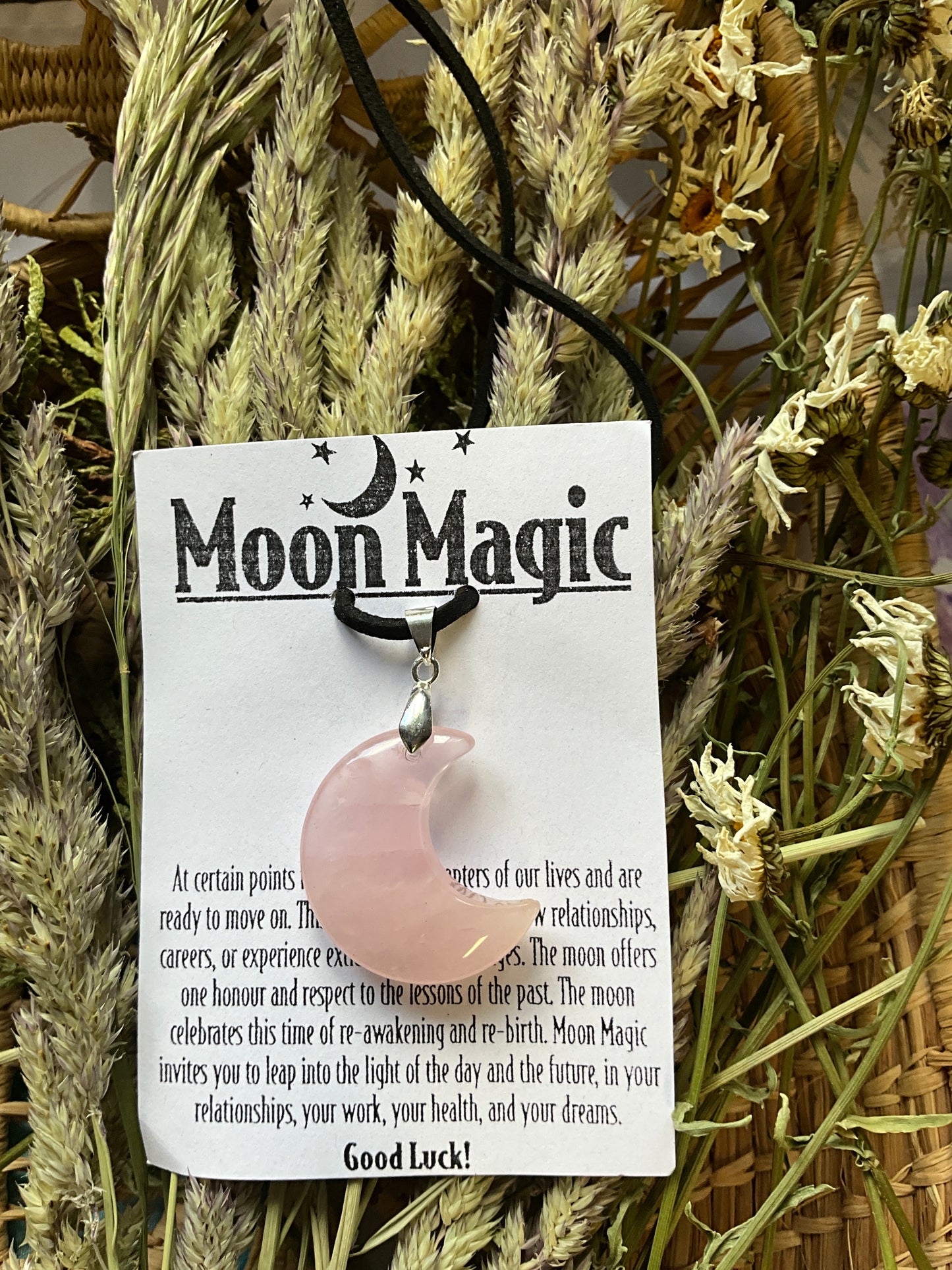 Rose Quartz- Moon Magic Necklace