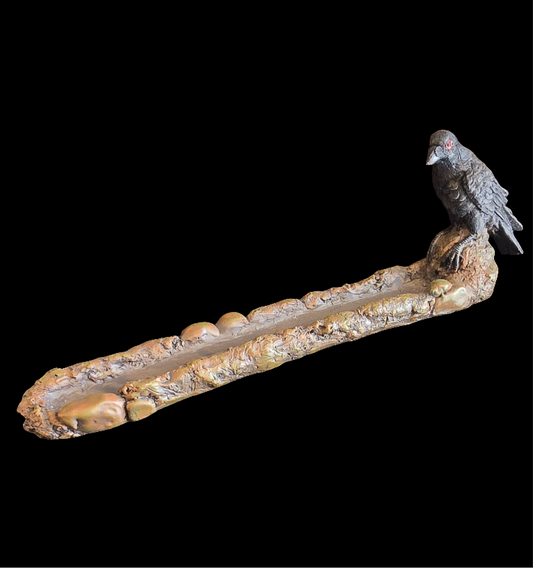 Raven Incense Holder