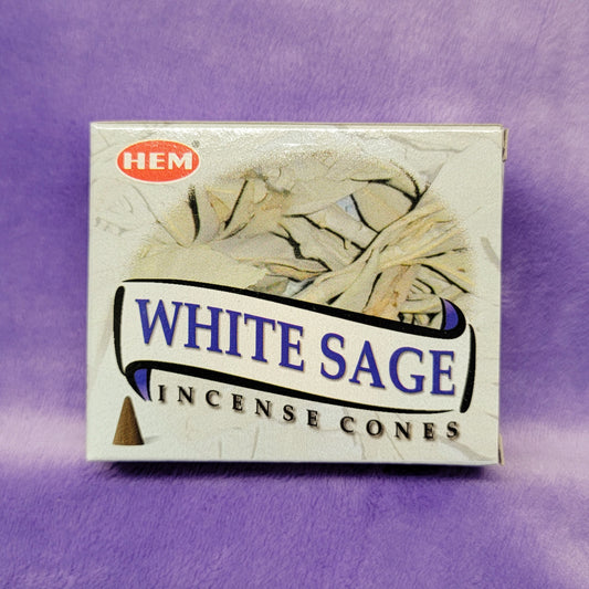 White Sage Incense Cones (10)