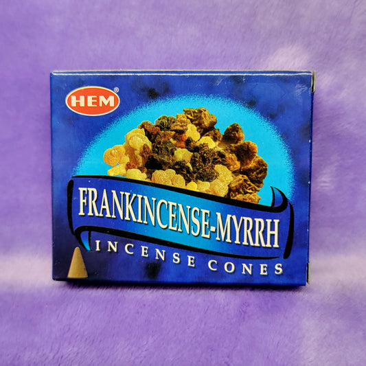 Frankincense-Myrrh Incense Cones (10)