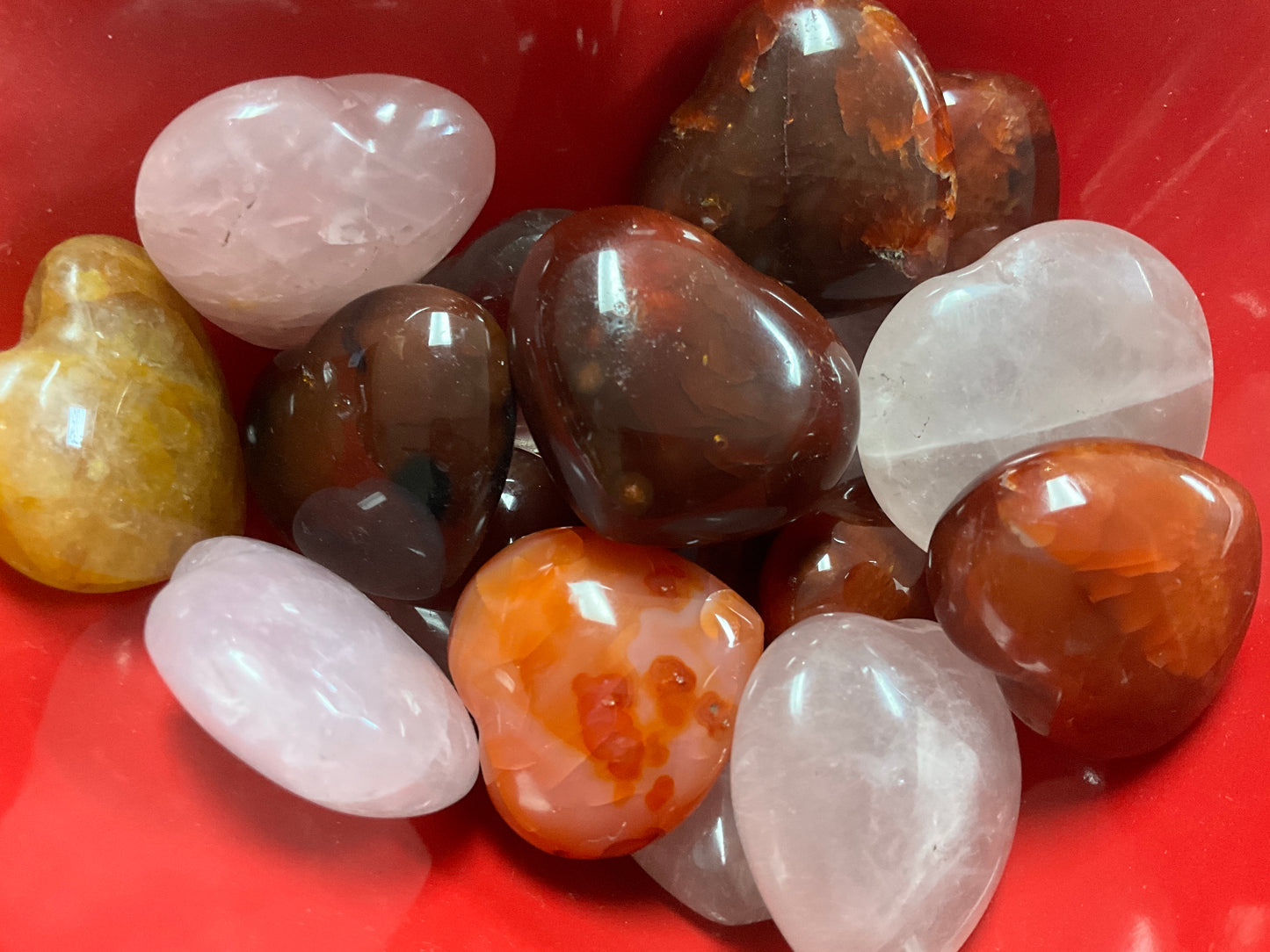 Various Crystal Hearts