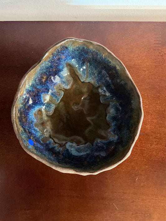 Tom & Lotte Shop - Blue & Brown Designed Bowl