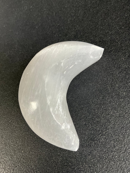 Selenite Crystal Moon