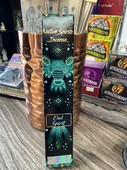 Owl Spirit Native Spirits Incense