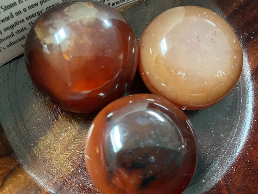 Carnelian palm stone