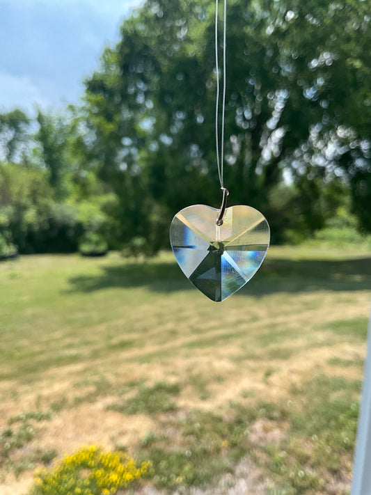 Crystal Sun Catcher - Heart