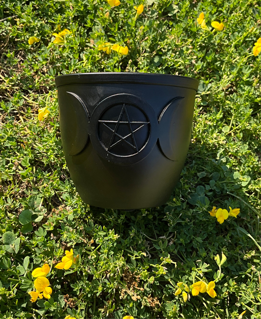 Triple Moon & Pentacle Candle Holder 