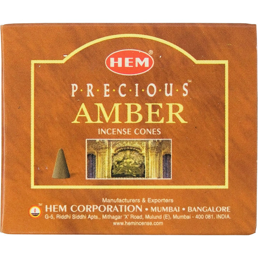 Amber Incense Cones