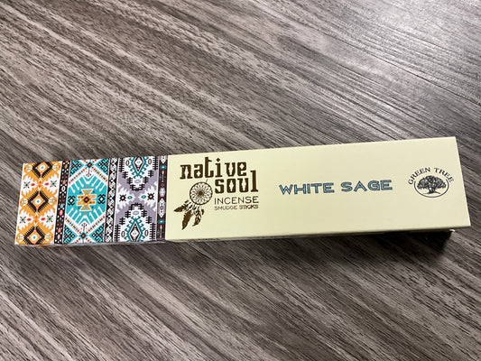 White Sage Native Soul Incense Smudge Sticks