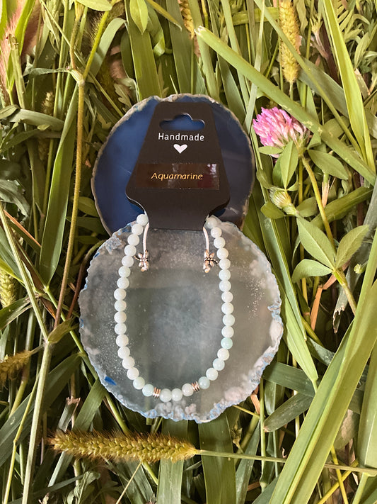 Influential Vibrations: Adjustable Bracelet - Aquamarine