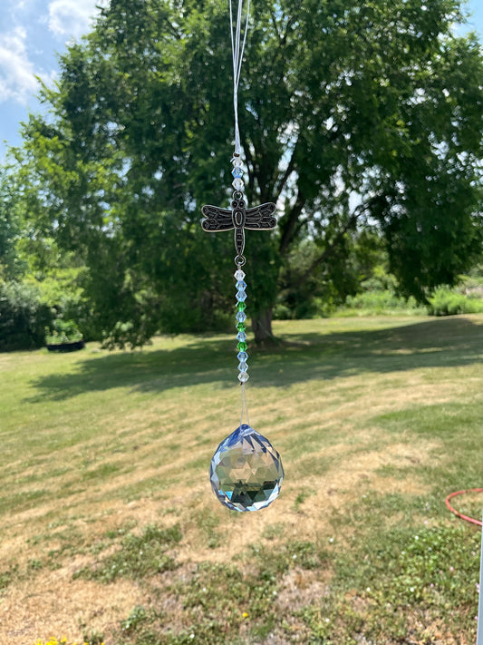 Hanging Crystal - Dragonfly