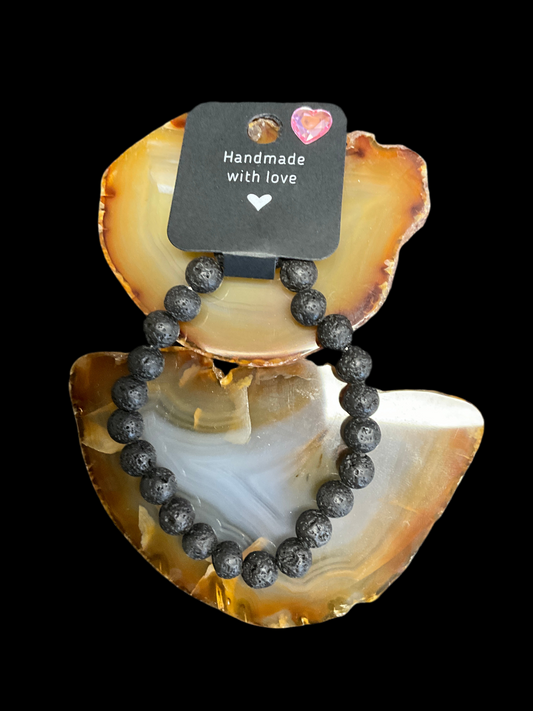 7 3/4in Lavastone Beaded Bracelet