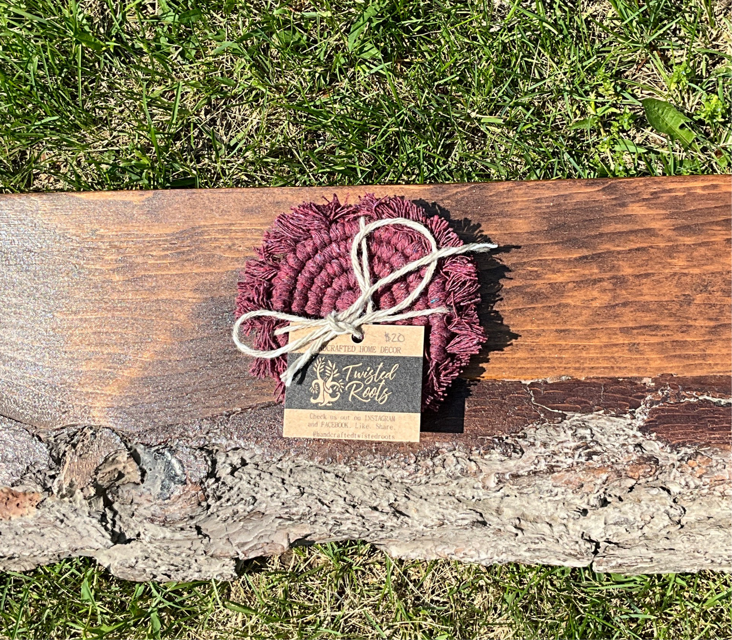 Car Coasters -Handcrafted Twisted Roots