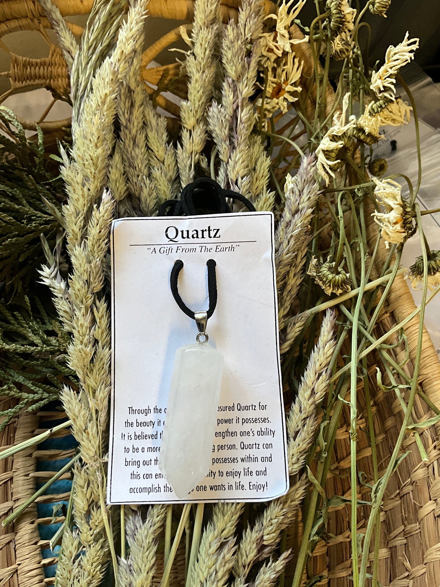 Quartz- Pendulum Necklace
