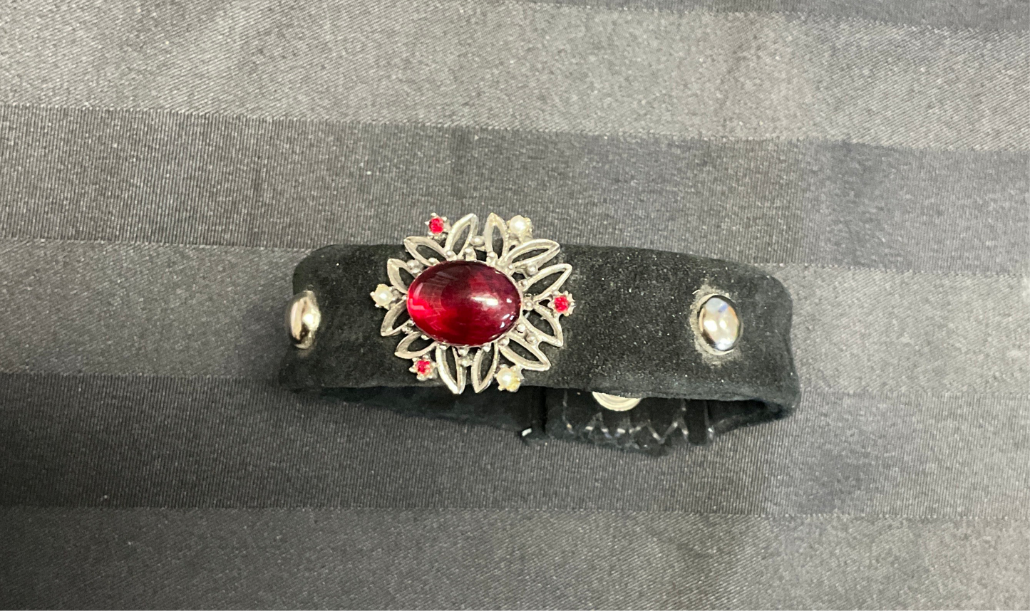 Stephen And The Crow Art Show - Bracelets With Red Gem