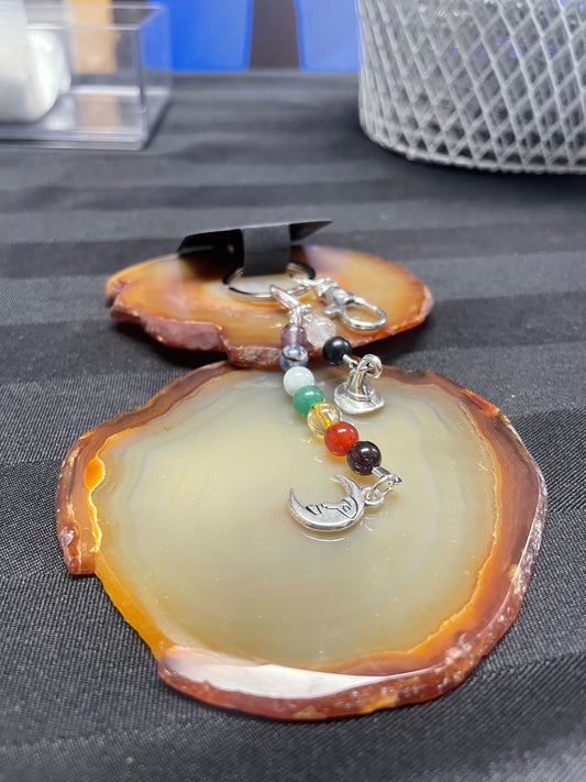 Influential Vibrations - Rainbow Moon KeyChain