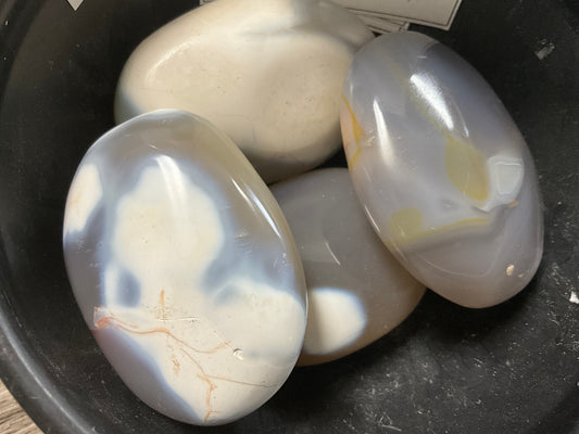 Orca Agate Palm Stone