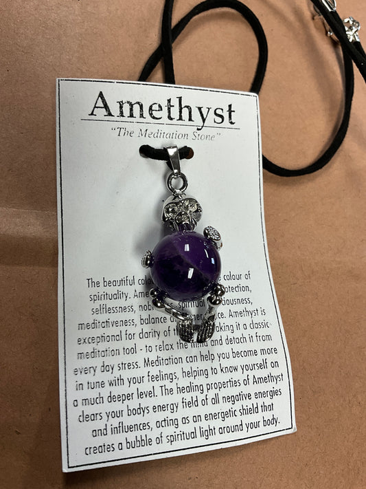 Amethyst Skeleton Necklace