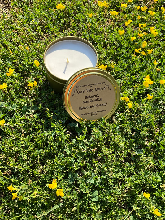 Natural Soy Candle - Chocolate Cherry