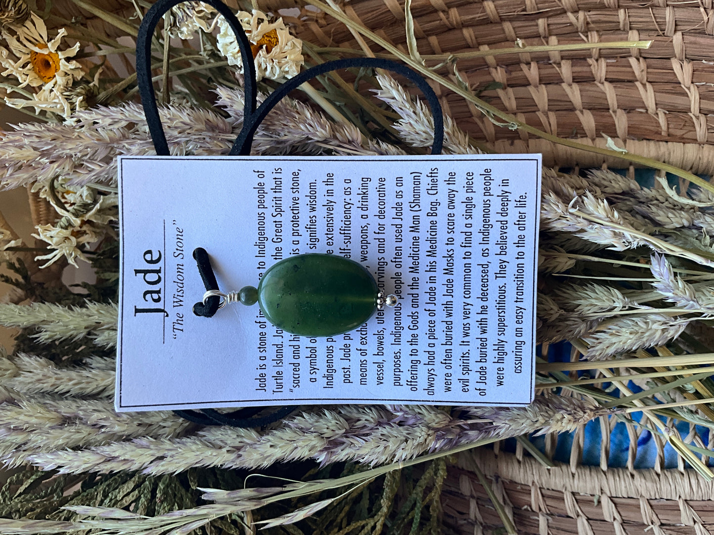 Jade- Necklace Oval