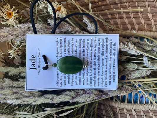 Jade- Necklace Oval
