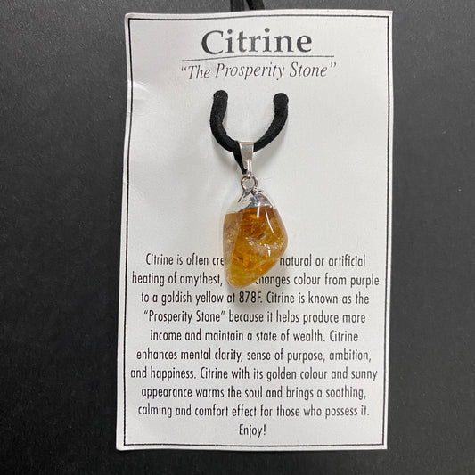 Citrine Tumbled Necklace